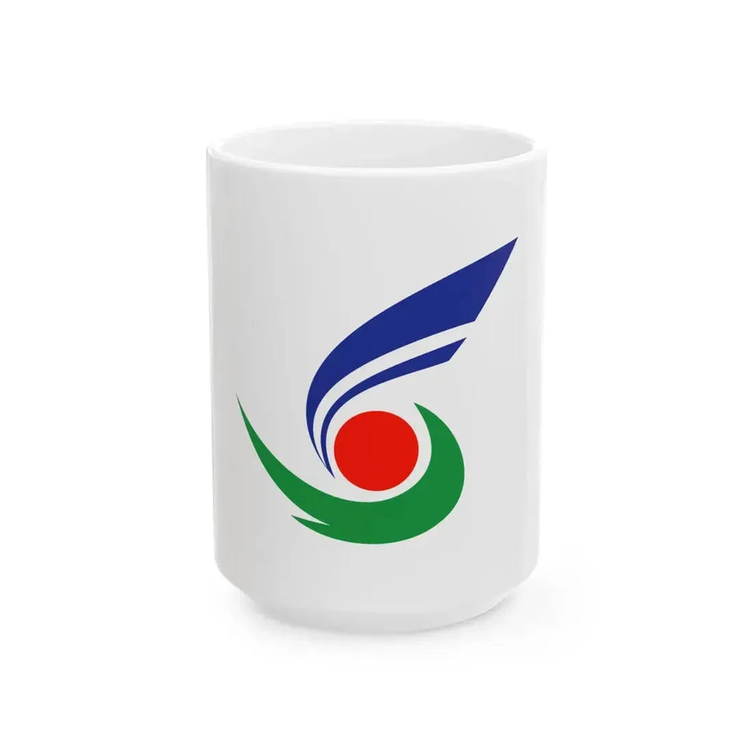Flag of Setouchi Okayama (Japan) White Coffee Mug 15oz - Go Mug Yourself