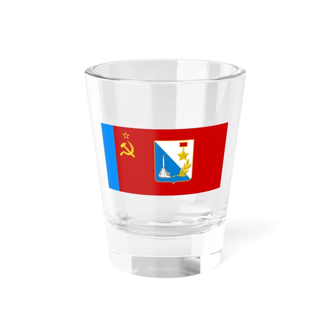Flag of Sevastopol fictional (Russia) Shot Glass 1.5oz 1.5oz - Go Mug Yourself
