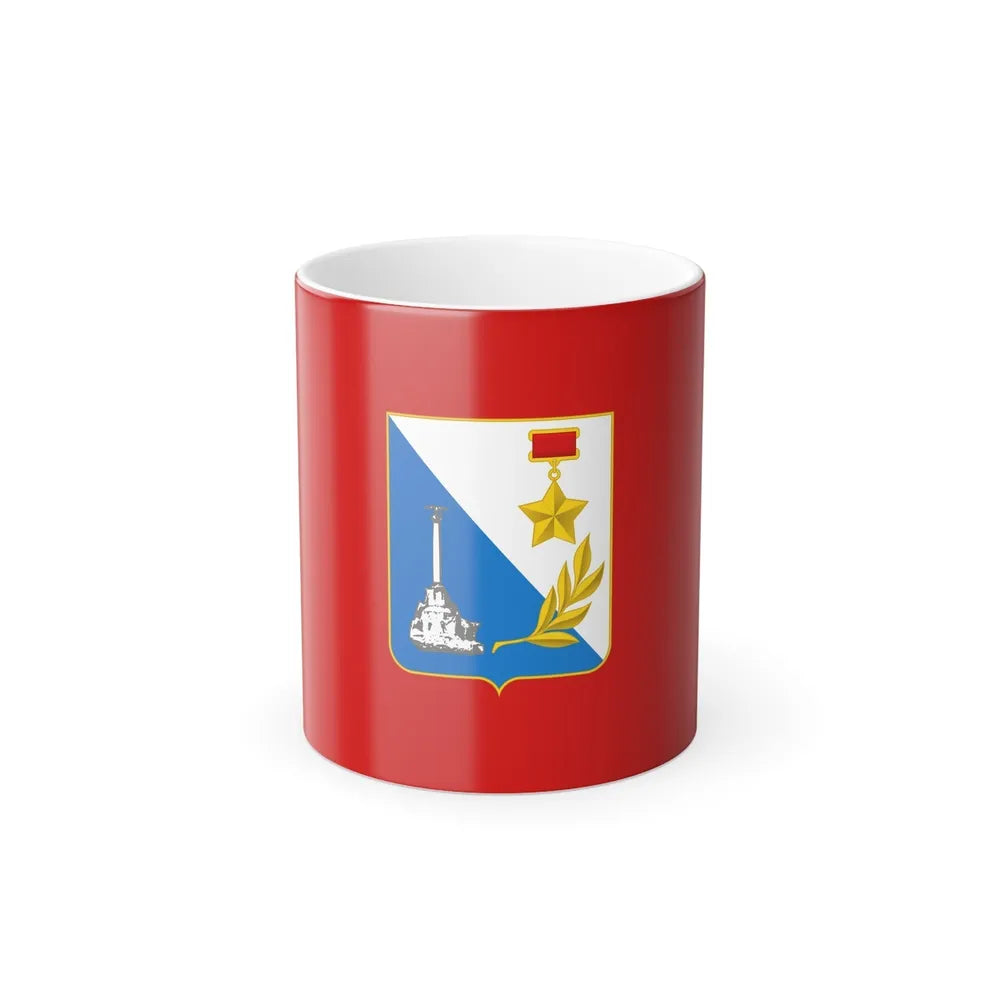 Flag of Sevastopol Ukraine - Color Changing Coffee Mug-11oz-Go Mug Yourself