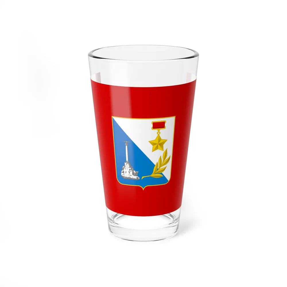 Flag of Sevastopol Ukraine - Pint Glass 16oz-16oz-Go Mug Yourself