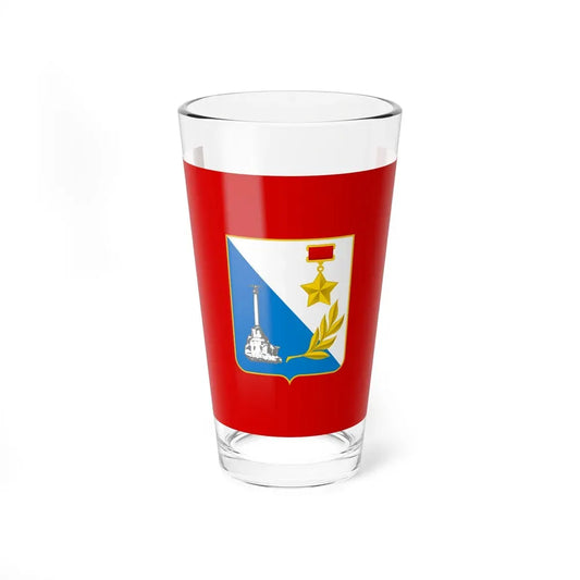 Flag of Sevastopol Ukraine - Pint Glass 16oz 16oz - Go Mug Yourself
