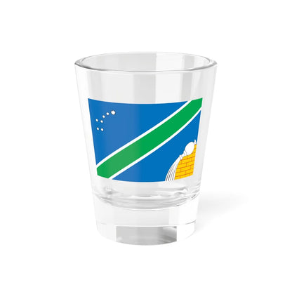 Flag of Severny District Moscow 2004 (Russia) Shot Glass 1.5oz 1.5oz - Go Mug Yourself