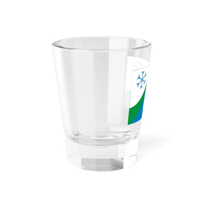 Flag of Severny rayon Novosibirsk oblast 2006 (Russia) Shot Glass 1.5oz - Go Mug Yourself