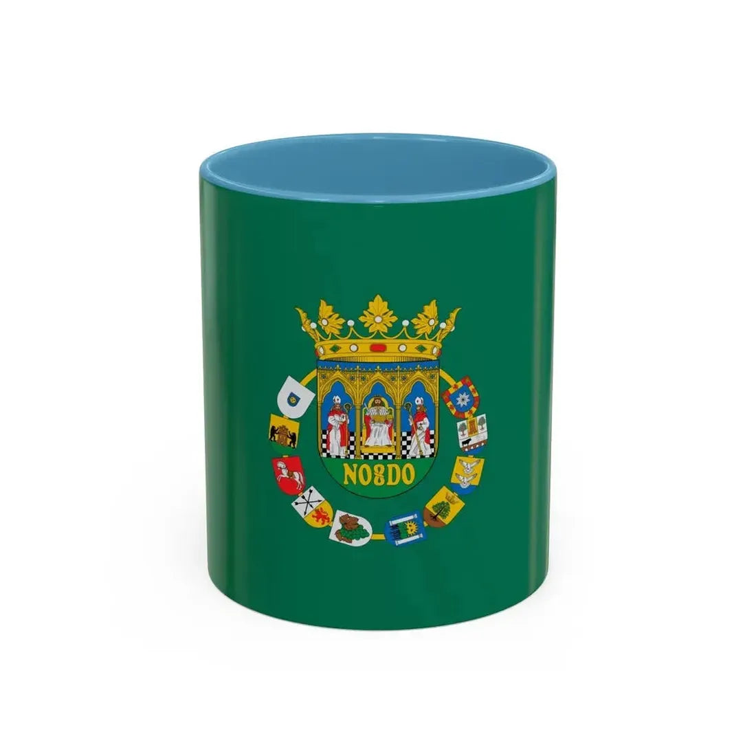 Flag of Sevilla Spain - Accent Coffee Mug 11oz Light Blue - Go Mug Yourself