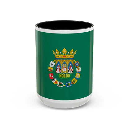 Flag of Sevilla Spain - Accent Coffee Mug 15oz Black - Go Mug Yourself