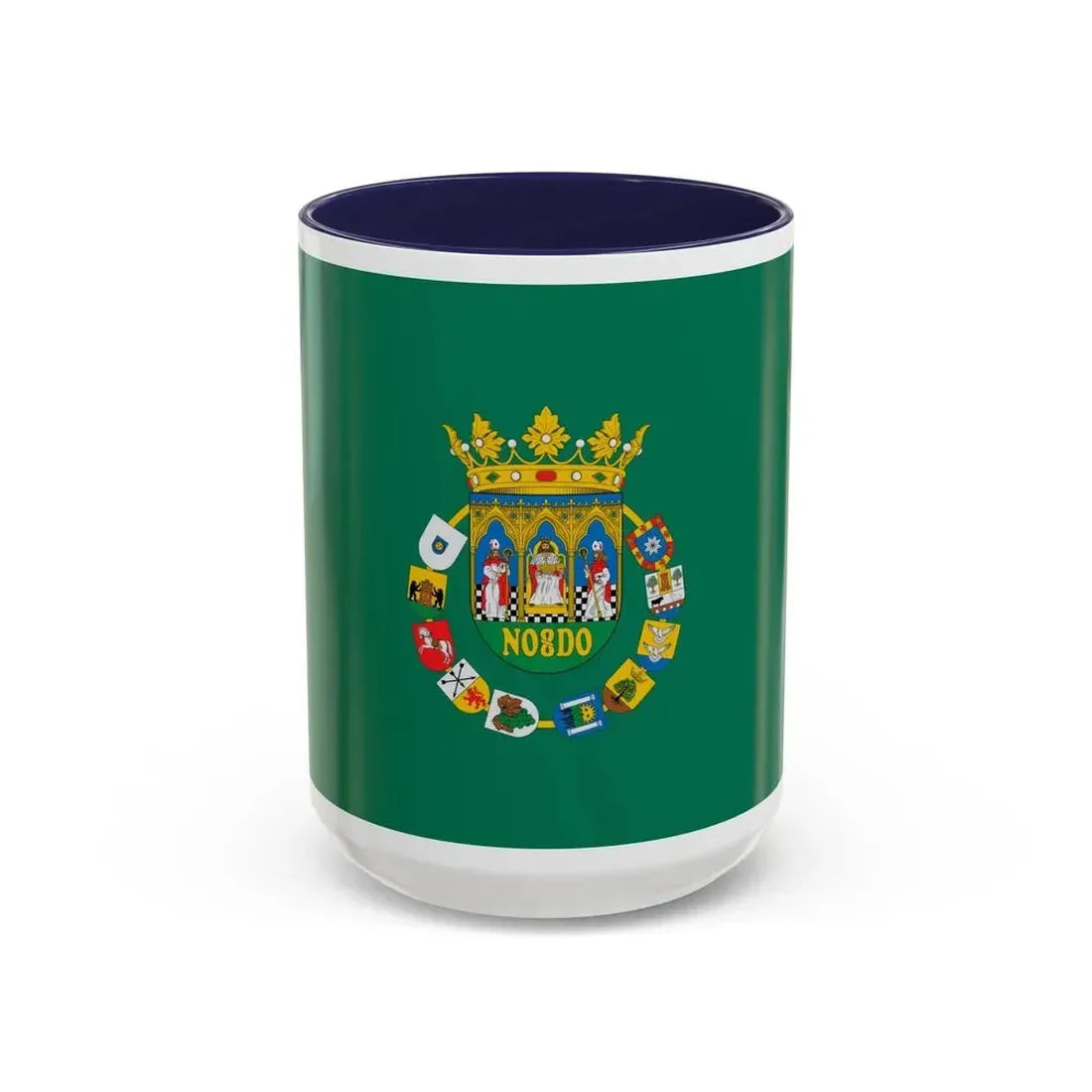 Flag of Sevilla Spain - Accent Coffee Mug 15oz Navy - Go Mug Yourself