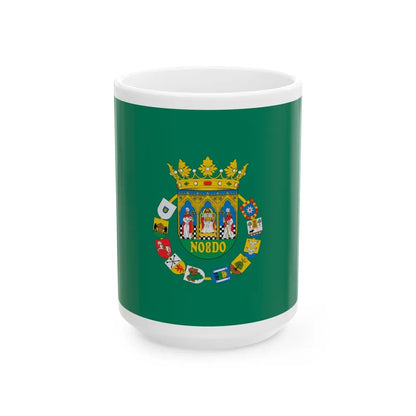 Flag of Sevilla Spain - White Coffee Mug-15oz-Go Mug Yourself