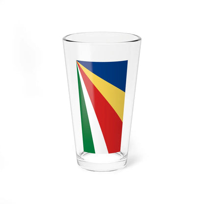 Flag of Seychelles vertical (Seychelles) Pint Glass 16oz 16oz - Go Mug Yourself
