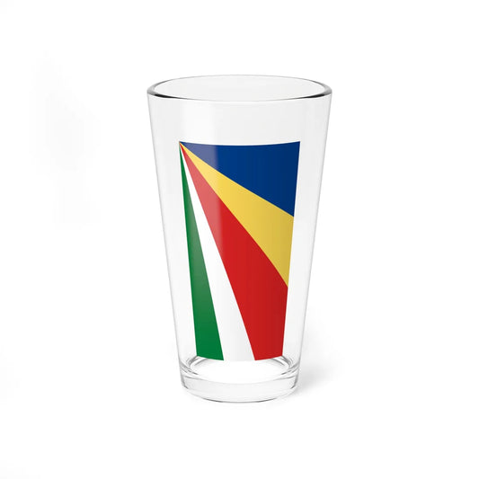 Flag of Seychelles vertical (Seychelles) Pint Glass 16oz 16oz - Go Mug Yourself