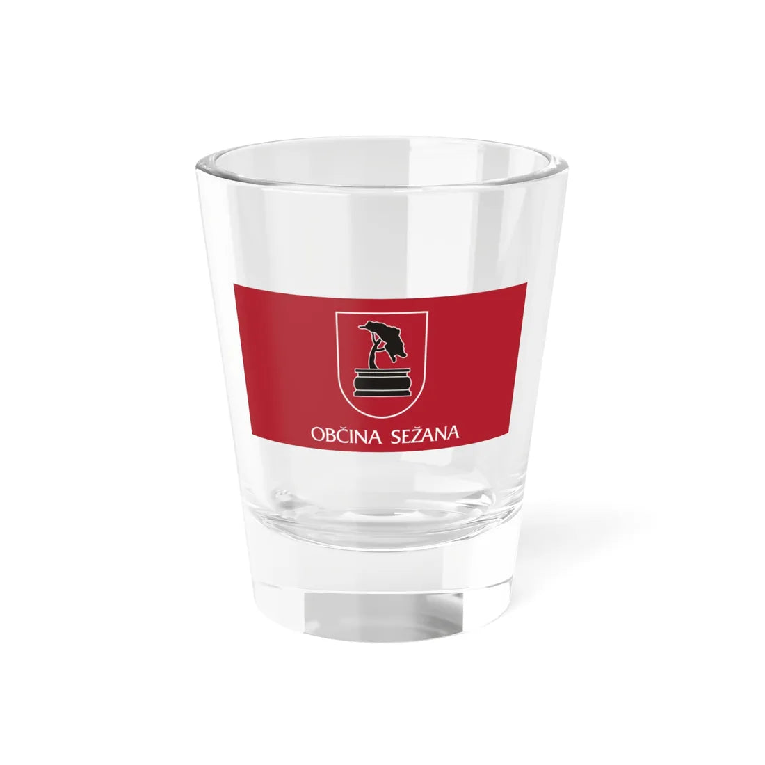 Flag of Sezana (Slovenia) Shot Glass 1.5oz 1.5oz - Go Mug Yourself