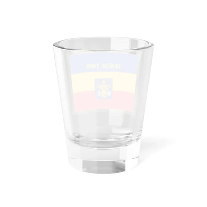 Flag of Sfatul Tarii obverse (Moldova) (Coat of Arms) Shot Glass 1.5oz - Go Mug Yourself