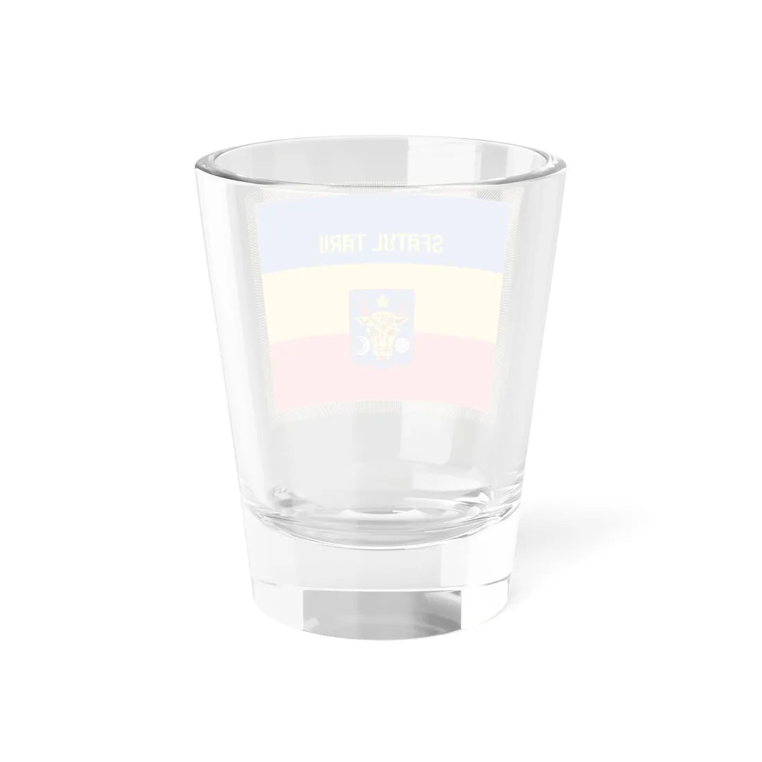 Flag of Sfatul Tarii obverse (Moldova) Shot Glass 1.5oz - Go Mug Yourself