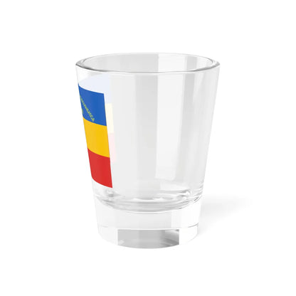 Flag of Sfatul Tarii reverse 1918 (Moldova) Shot Glass 1.5oz - Go Mug Yourself