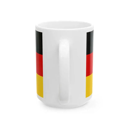 Flag of SFR Yugoslav German Minority (Germany) White Coffee Mug - Go Mug Yourself