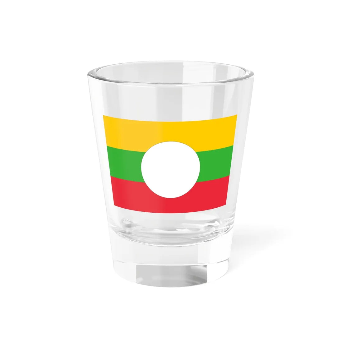 Flag of Shan (Myanmar) Shot Glass 1.5oz 1.5oz - Go Mug Yourself