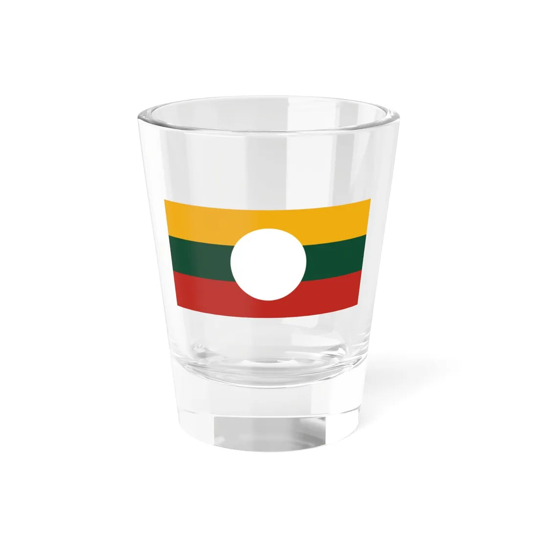 Flag of Shan State 1947-2010 (Myanmar) Shot Glass 1.5oz 1.5oz - Go Mug Yourself