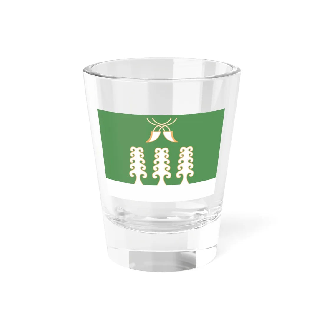 Flag of Sharansky rayon (Russia) Shot Glass 1.5oz 1.5oz - Go Mug Yourself