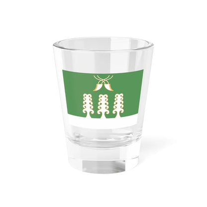 Flag of Sharansky rayon (Russia) Shot Glass 1.5oz 1.5oz - Go Mug Yourself