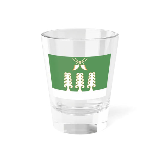 Flag of Sharansky rayon (Russia) Shot Glass 1.5oz 1.5oz - Go Mug Yourself