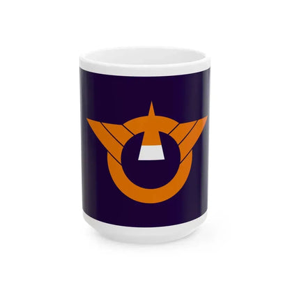 Flag of Shari Hokkaido (Japan) White Coffee Mug 15oz - Go Mug Yourself