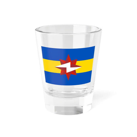 Flag of Sharypovo 2004 (Russia) Shot Glass 1.5oz 1.5oz - Go Mug Yourself