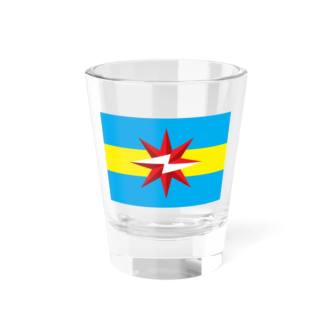 Flag of Sharypovo (Russia) Shot Glass 1.5oz 1.5oz - Go Mug Yourself