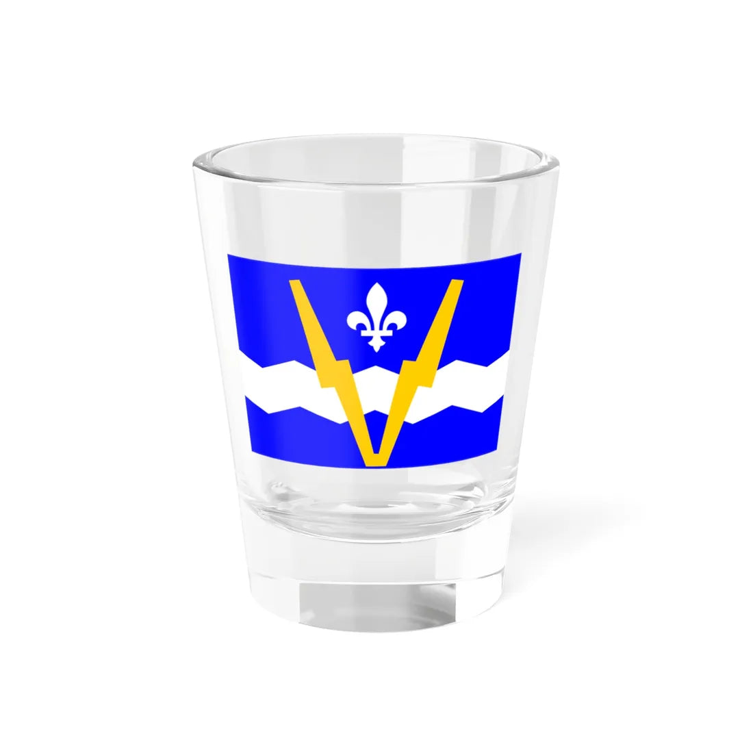 Flag of Shawinigan 1951-2009 (Canada) Shot Glass 1.5oz 1.5oz - Go Mug Yourself