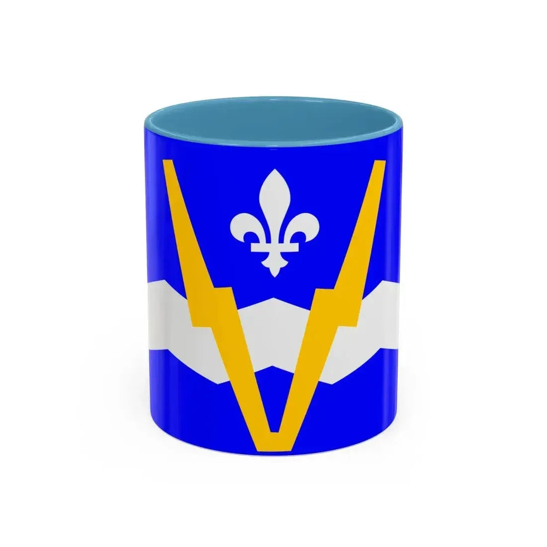 Flag of Shawinigan 1951 to 2009 Canada - Accent Coffee Mug 11oz Light Blue - Go Mug Yourself