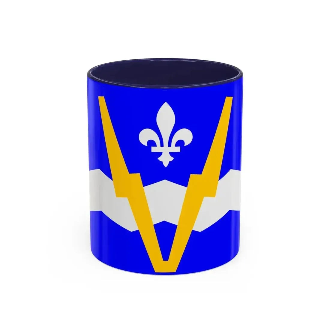 Flag of Shawinigan 1951 to 2009 Canada - Accent Coffee Mug 11oz Navy - Go Mug Yourself