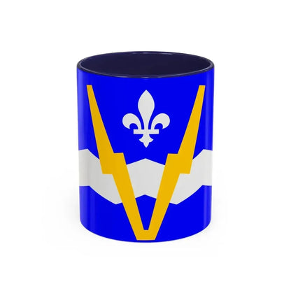 Flag of Shawinigan 1951 to 2009 Canada - Accent Coffee Mug 11oz Navy - Go Mug Yourself