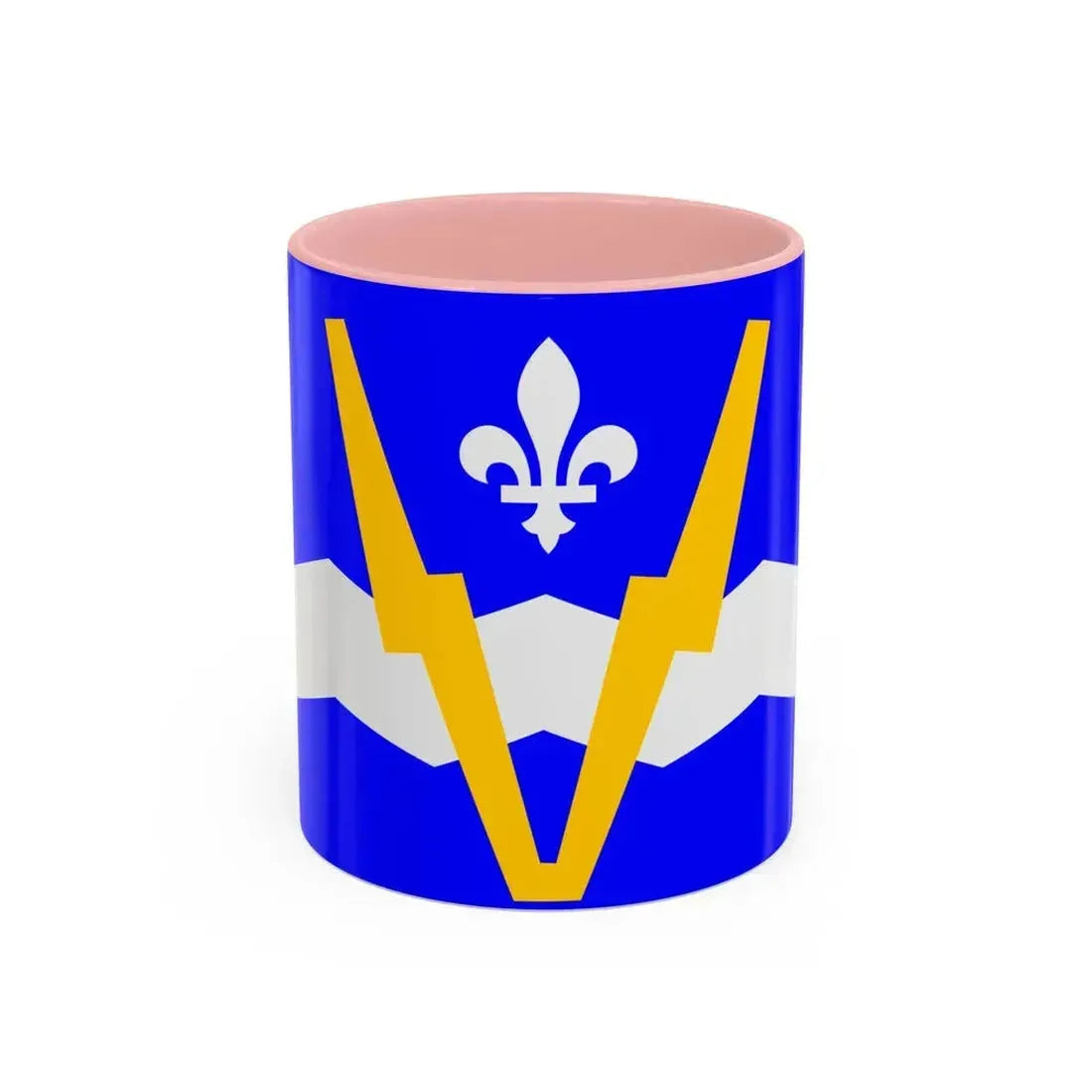 Flag of Shawinigan 1951 to 2009 Canada - Accent Coffee Mug 11oz Pink - Go Mug Yourself
