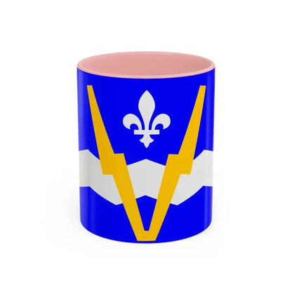 Flag of Shawinigan 1951 to 2009 Canada - Accent Coffee Mug 11oz Pink - Go Mug Yourself