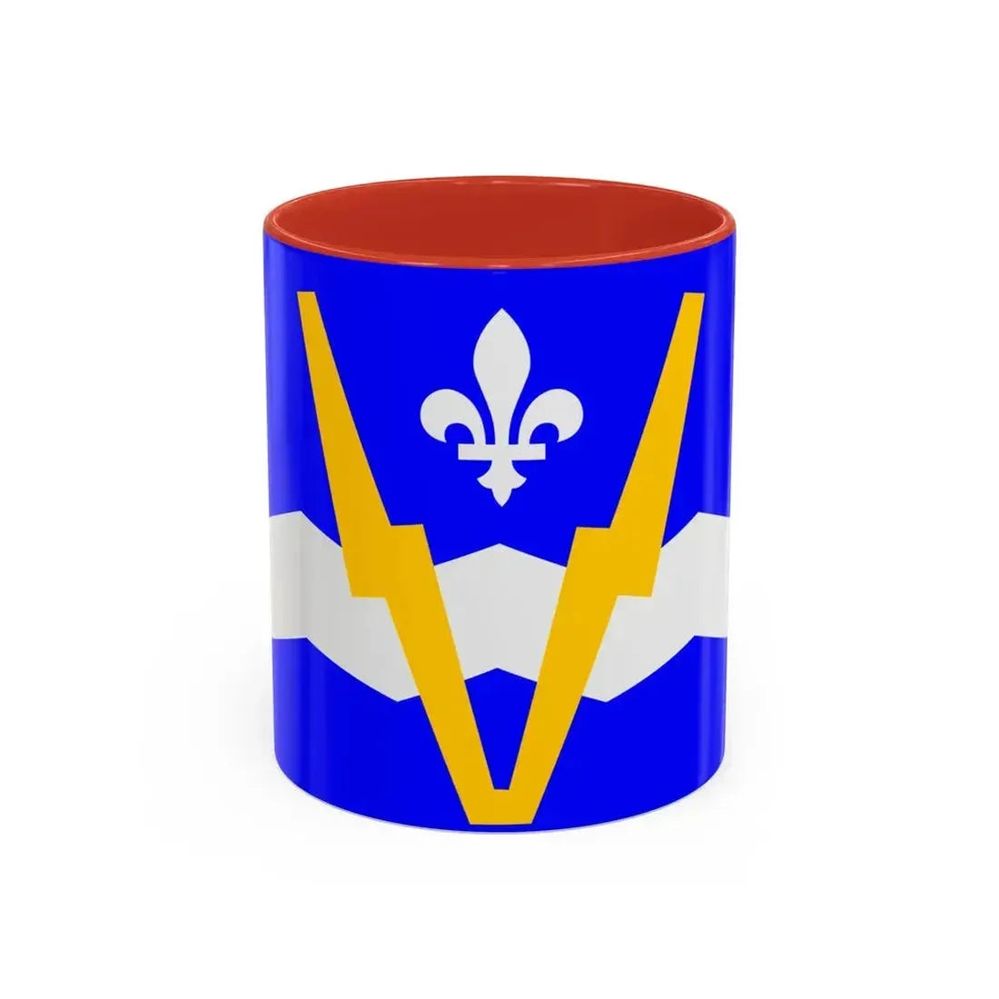 Flag of Shawinigan 1951 to 2009 Canada - Accent Coffee Mug 11oz Red - Go Mug Yourself