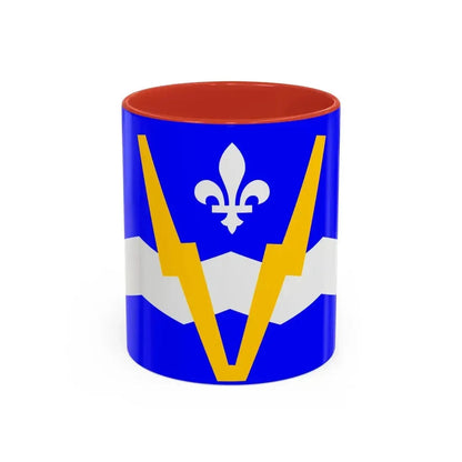 Flag of Shawinigan 1951 to 2009 Canada - Accent Coffee Mug 11oz Red - Go Mug Yourself