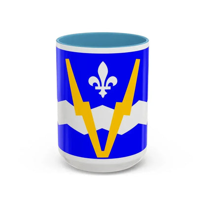 Flag of Shawinigan 1951 to 2009 Canada - Accent Coffee Mug 15oz Light Blue - Go Mug Yourself