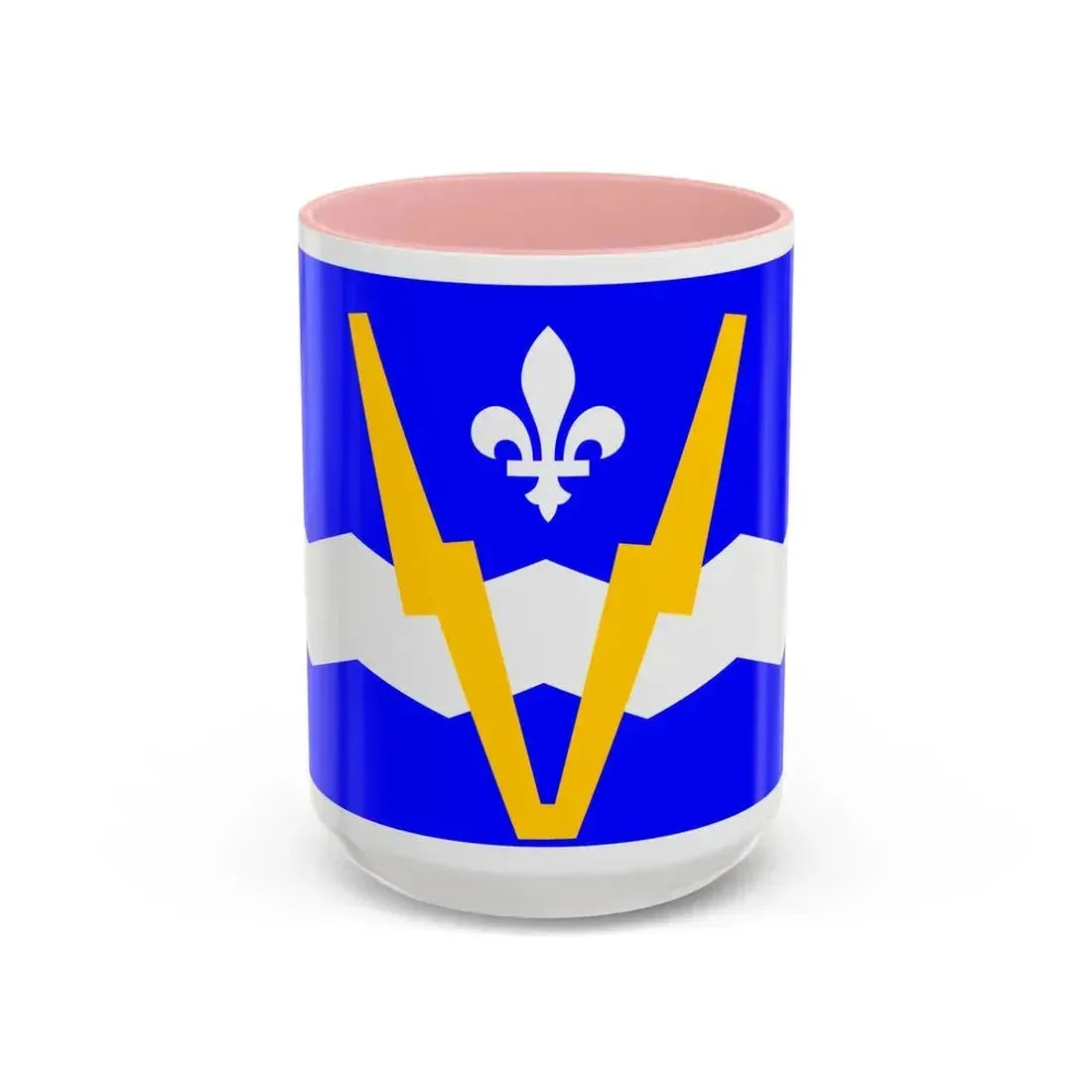 Flag of Shawinigan 1951 to 2009 Canada - Accent Coffee Mug 15oz Pink - Go Mug Yourself