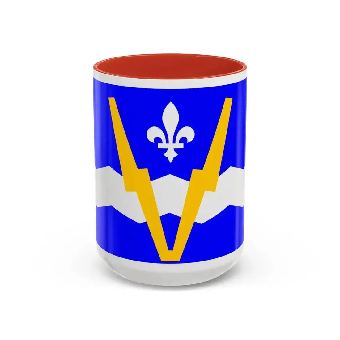 Flag of Shawinigan 1951 to 2009 Canada - Accent Coffee Mug 15oz Red - Go Mug Yourself