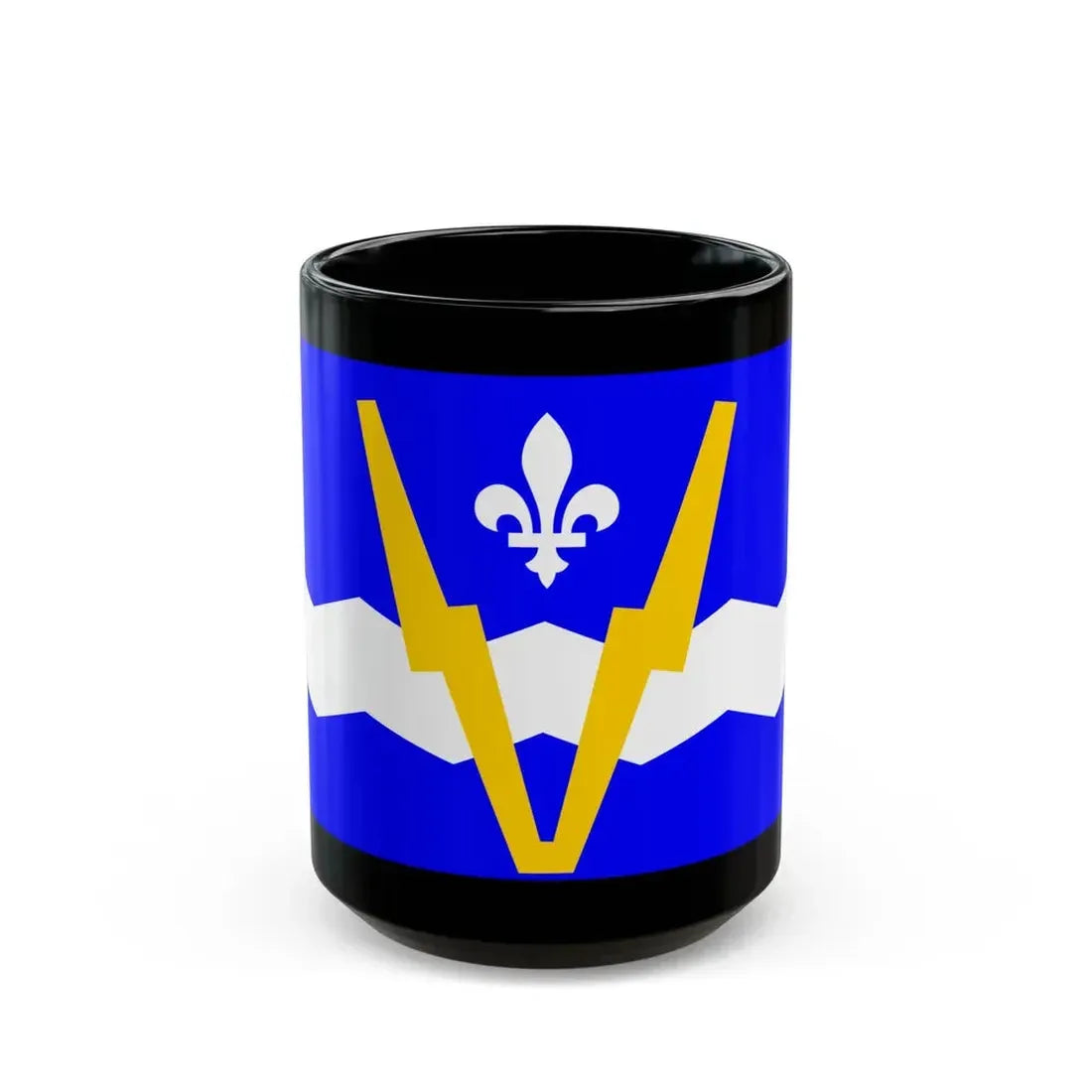 Flag of Shawinigan 1951 to 2009 Canada - Black Coffee Mug 15oz - Go Mug Yourself