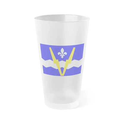 Flag of Shawinigan 1951 to 2009 Canada - Frosted Pint Glass 16oz 16oz Frosted - Go Mug Yourself