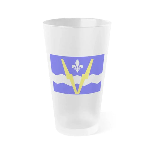 Flag of Shawinigan 1951 to 2009 Canada - Frosted Pint Glass 16oz 16oz Frosted - Go Mug Yourself