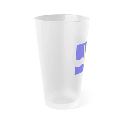 Flag of Shawinigan 1951 to 2009 Canada - Frosted Pint Glass 16oz - Go Mug Yourself
