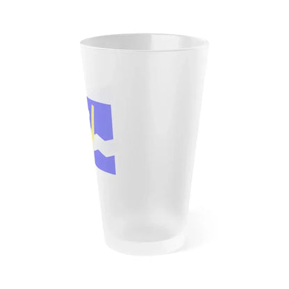 Flag of Shawinigan 1951 to 2009 Canada - Frosted Pint Glass 16oz - Go Mug Yourself