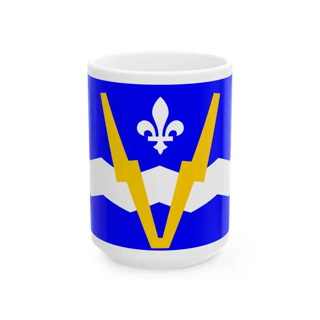 Flag of Shawinigan 1951 to 2009 Canada - White Coffee Mug 15oz - Go Mug Yourself