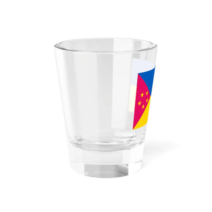 Flag of Shchastia Raion (Ukraine) Shot Glass 1.5oz - Go Mug Yourself