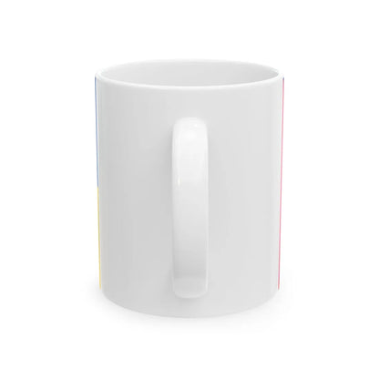 Flag of Shchastia Raion (Ukraine) White Coffee Mug - Go Mug Yourself