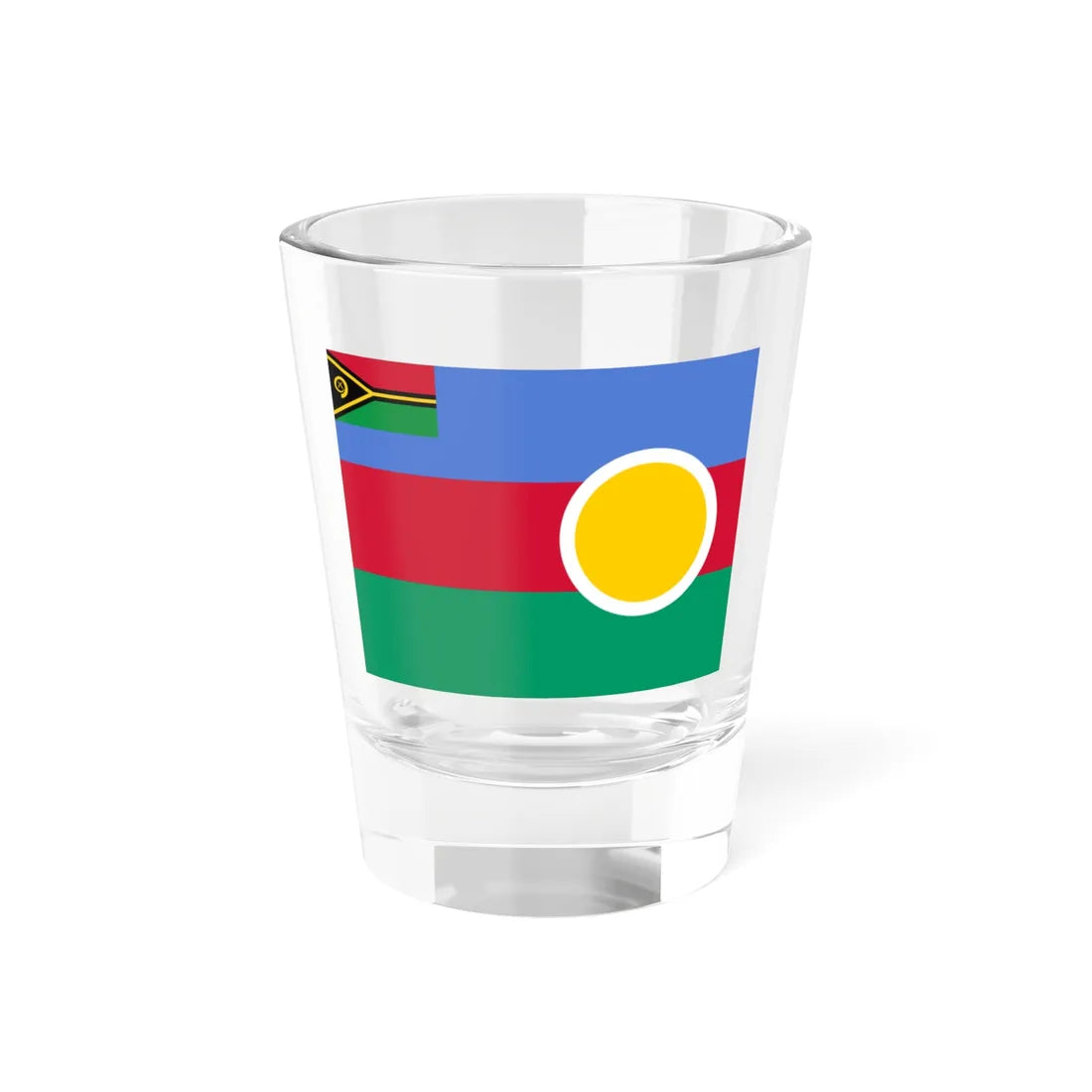 Flag of Shefa Province (Vanuatu) Shot Glass 1.5oz 1.5oz - Go Mug Yourself