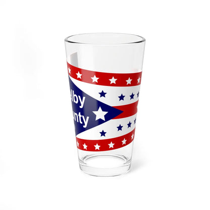 Flag of Shelby County Ohio (United States) Pint Glass 16oz 16oz - Go Mug Yourself