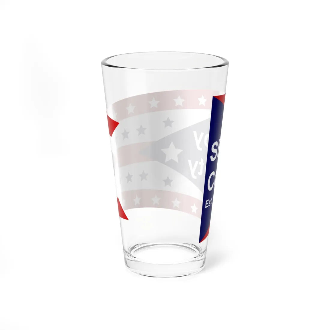Flag of Shelby County Ohio (United States) Pint Glass 16oz - Go Mug Yourself