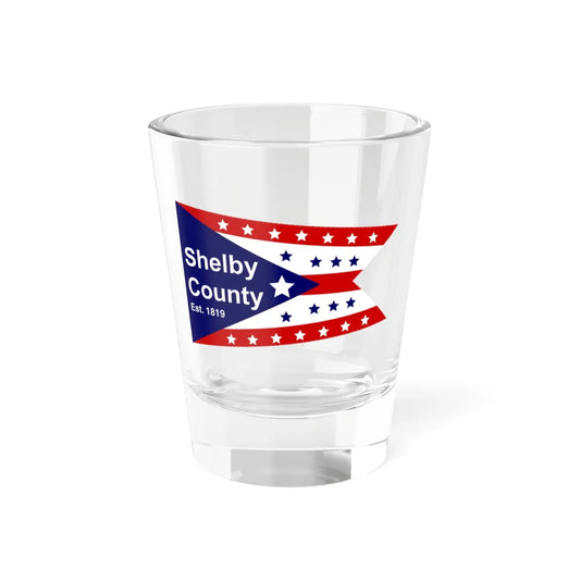 Flag of Shelby County Ohio (United States) Shot Glass 1.5oz 1.5oz - Go Mug Yourself