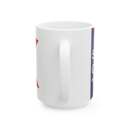 Flag of Shelby County Ohio (United States) White Coffee Mug - Go Mug Yourself